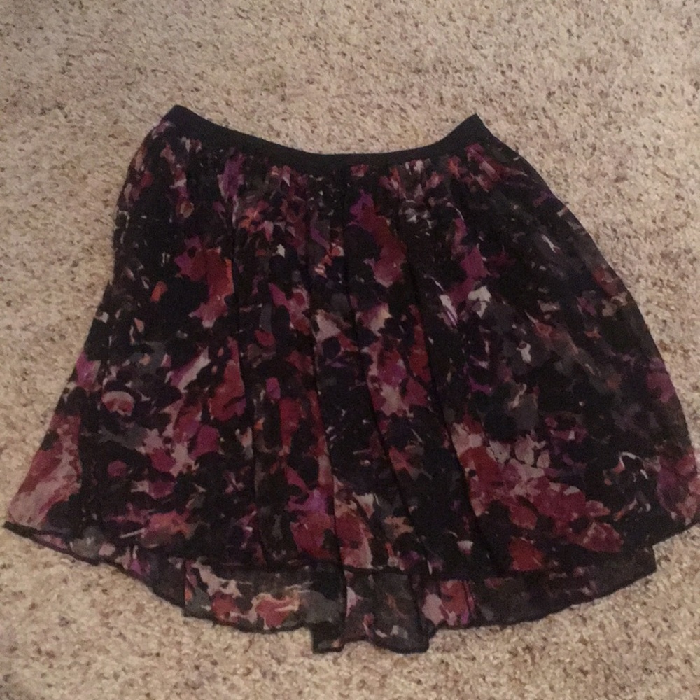 Deep purple water color skirt